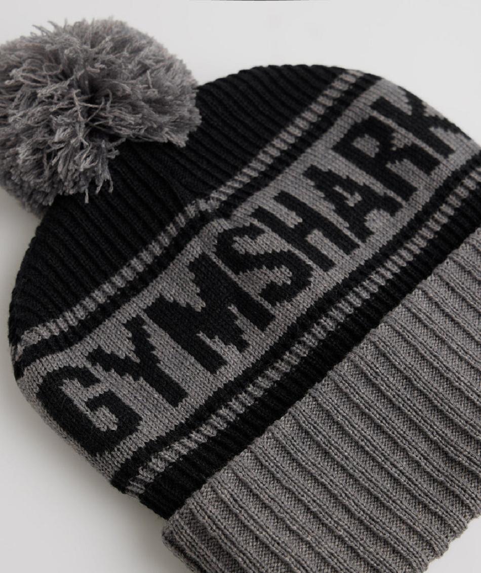 Sombreros Gymshark Pom Beanie Accessories Negras Gris | CO 4195CTV